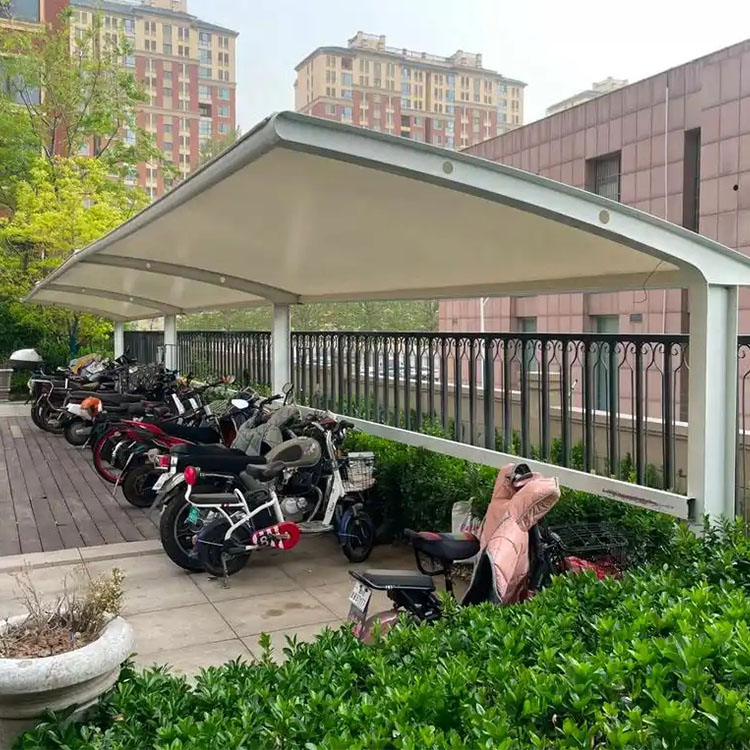 靖州膜结构电动车棚